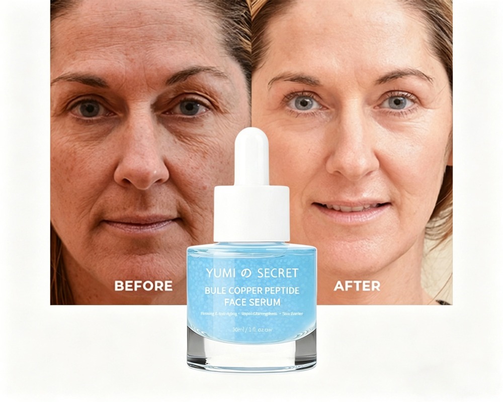 copper peptide serum before after